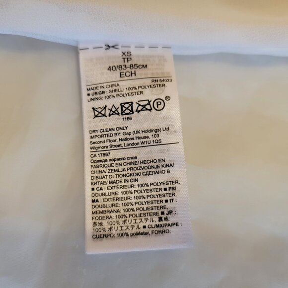 Banana Republic Blouse Top Shirt Floral Flowy White Purple Women XS-Small - Picture 12 of 16